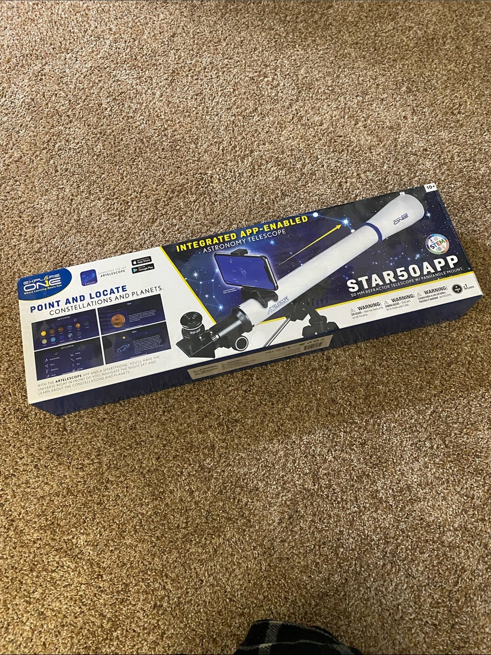 Star50APP Integrated App-Enabled Telescope - White